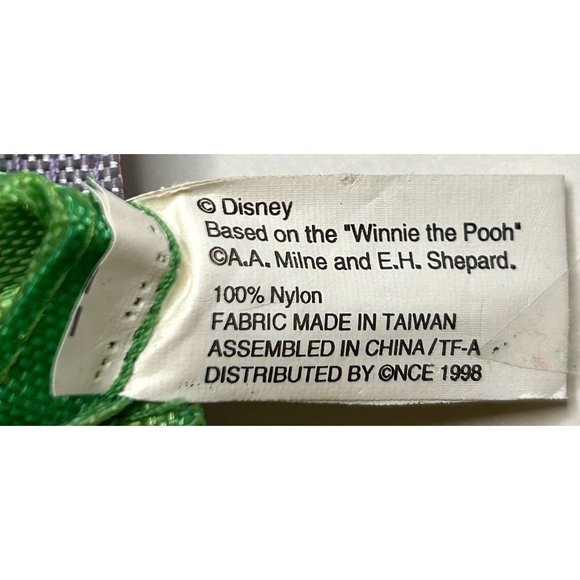 VTG Disney 1998 Pooh 100 Acre Collection Embroidered 100% Nylon Yard Flag 43x27 - Picture 9 of 9
